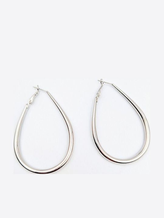 Sk3578 Earrings Hoops Teardrop Shape