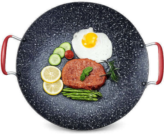 Doppelt Aluminium Pfanne mit Antihaftbeschichtung 43cm