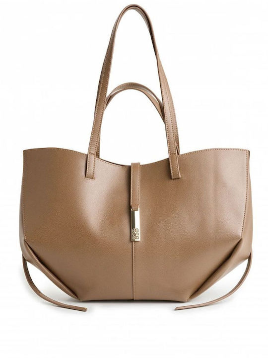 Σετ Γυναικεία Shopper Τσάντα Καφέ