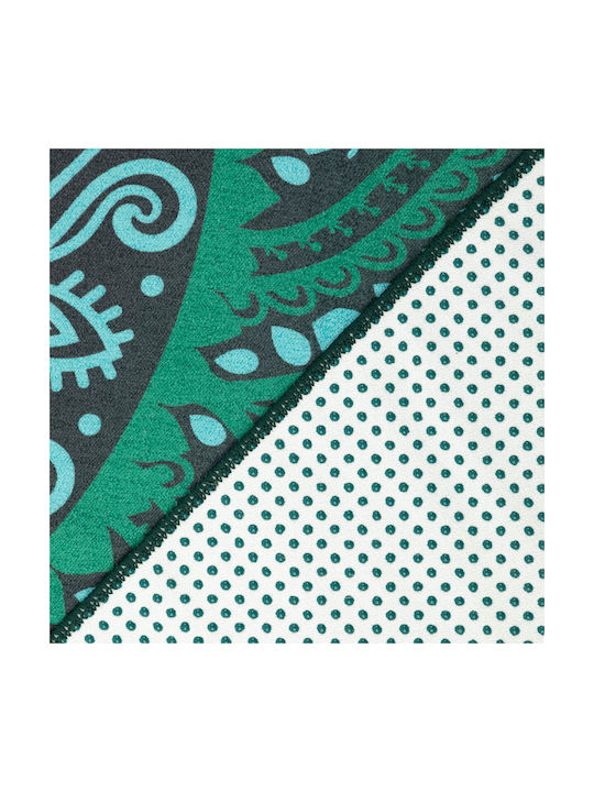 Grip² Yoga Handtuch Mandalas Dschungelgrün