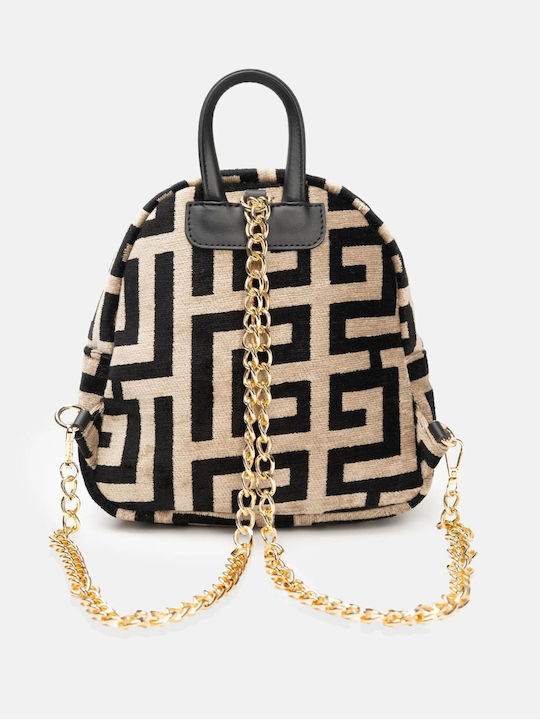 Domna Stoff Damen Handtaschen und Damentaschen Rucksack Schwarz
