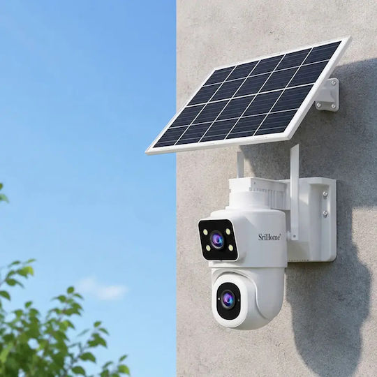 Sricam DH010 IP Dual Surveillance Camera Wi-Fi/4G Full HD+ 4MP Waterproof Battery with Two-Way Communication and 4mm Lens