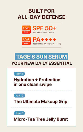 Tage Cica-Tree Water Jelly Sunscreen Serum SPF50+ 50ml