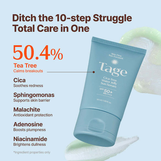 Tage Cica-Tree Water Jelly Sunscreen Serum SPF50+ 50ml