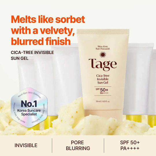 Tage Cica-Tree Invisible Sunscreen Face Gel SPF50+ 50ml