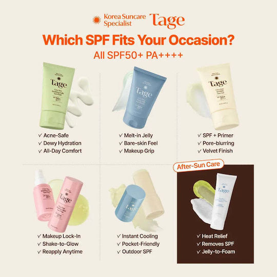 Tage Cica-Tree Invisible Sunscreen Face Gel SPF50+ 50ml