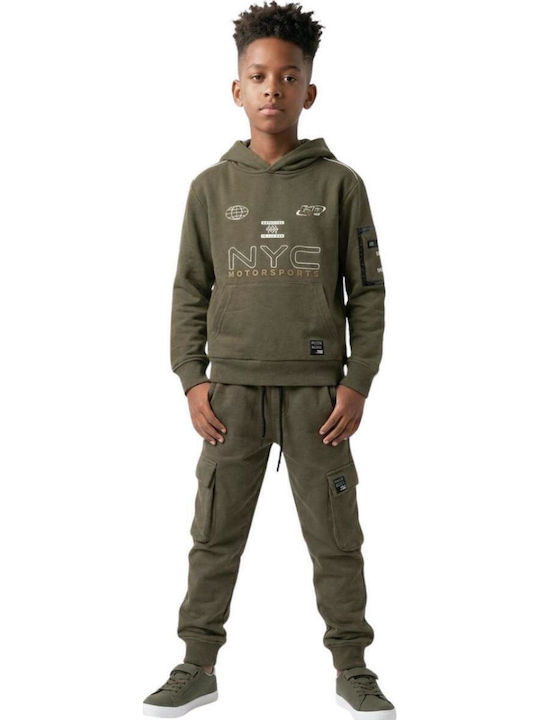 Kinder Sweatpants Set Braun