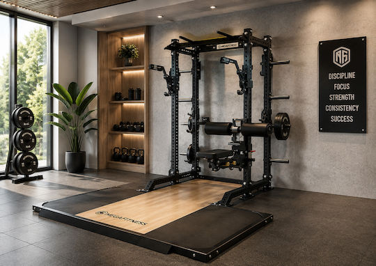 MegaFitness Πλατφόρμα Άρσης Βαρών Power Rack χωρίς Βάρη