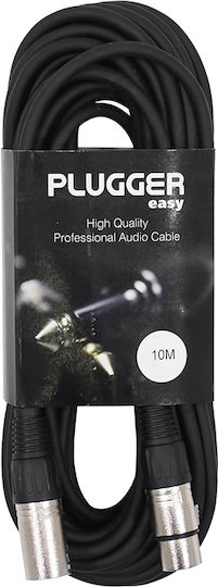 Plugger Cable XLR male - XLR female Μαύρο 10m PLG00035