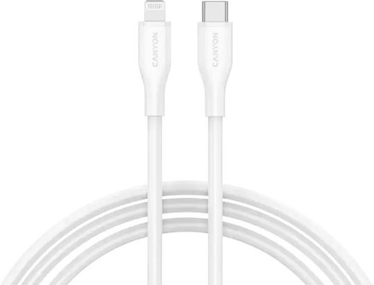 Canyon USB-C to Lightning Cable 60W White 1m (CNS-CLNM60SC10W)