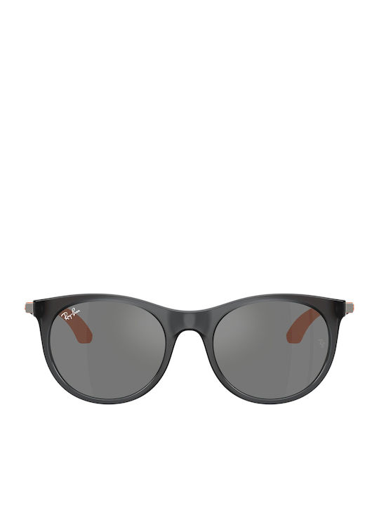 Ray Ban Унисекс Слънчеви Очила с Черна Рамка и Черни Огледални Стъкла