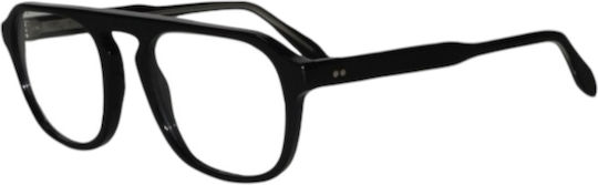 El Greco 9134 C2 Men's Acetate Square Prescription Eyeglass Frames Black