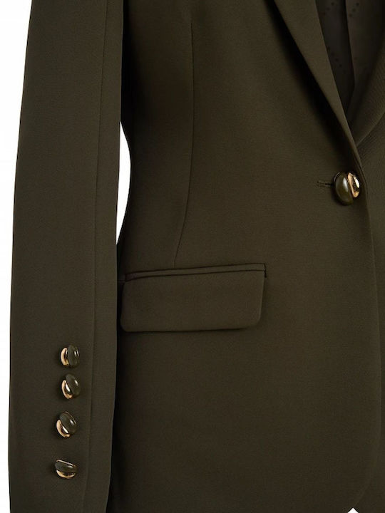 BSB Damen Krepp Blazer Olive