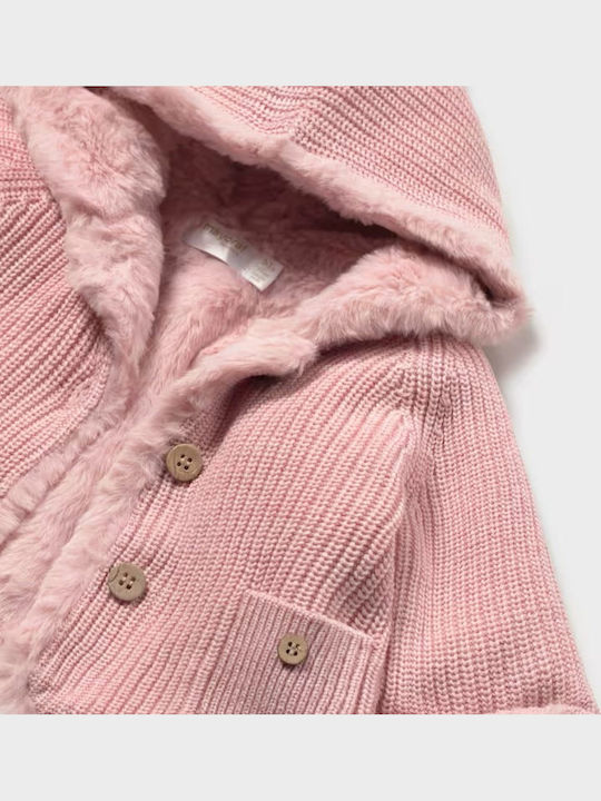 Kids Cotton Cardigan Pink Light