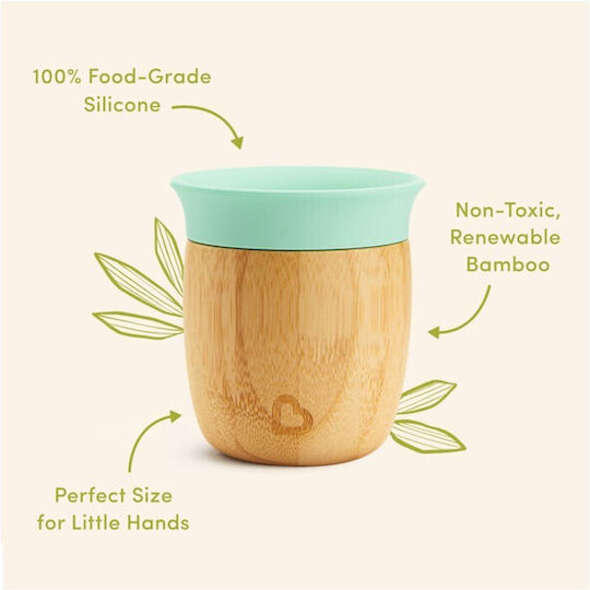 Munchkin Kids Cup from Bamboo Light Blue 148ml for 6m+