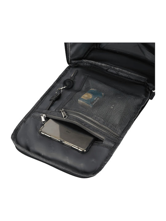 Ghiozdan De Spate Cu Husă Pentru Sticlă De Apă Negru 20 Litri 25 X 20 X 40 Cm