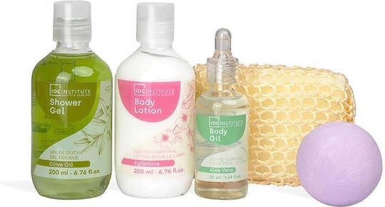 IDC Institute Natural Oil Skin Care Set for Moisturizing & Body Cleaning 5 Pieces