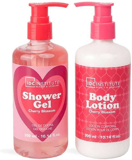 IDC Institute Cherry Kisses Skin Care Set for Moisturizing & Body Cleaning Cherry Blossom 2 Pieces