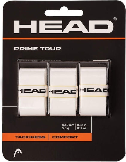 Head Overgrip Λευκά 3τμχ