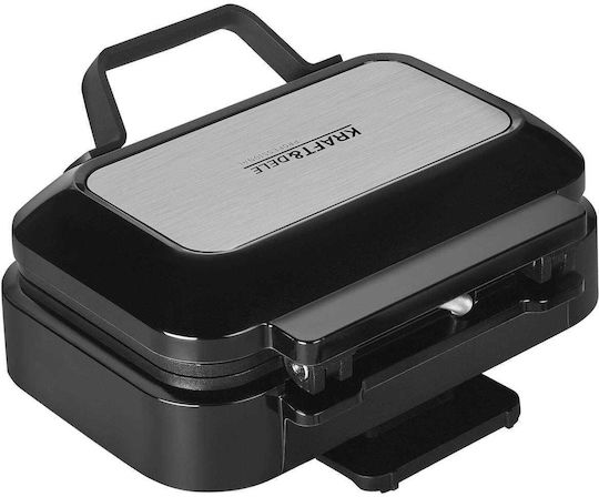 Kraft & Dele Aparat de Vafe pentru Vafe Rectangulare cu 2 Compartimente 2200W