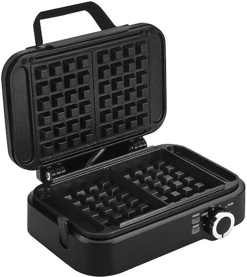 Kraft & Dele Aparat de Vafe pentru Vafe Rectangulare cu 2 Compartimente 2200W