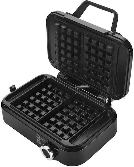 Kraft & Dele Aparat de Vafe pentru Vafe Rectangulare cu 2 Compartimente 2200W