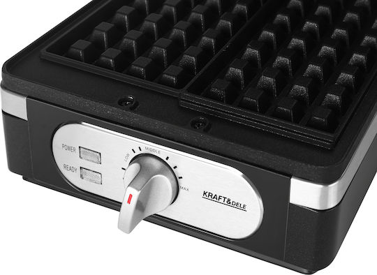 Kraft & Dele Βαφλιέρα για Ορθογώνιες Βάφλες 2 Θέσεων 2000W