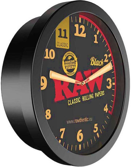 Raw Cutie de siguranță Ceas de perete Black Clock