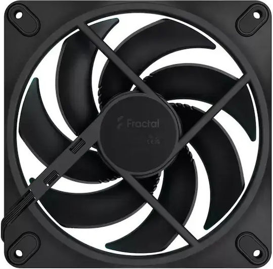 Fractal Design Dynamic 3 - 14 Вентилатор за кутия 140mm (1800rpm / 76.3cfm) Без светодиоди Осветление и Свързване 4-изводна ШИМ