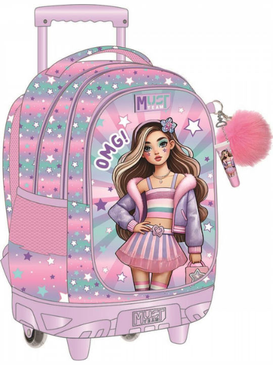 Must Team School Trolley Bag Elementary Fashion Girl 30lt 34 x 20 x 44cm
