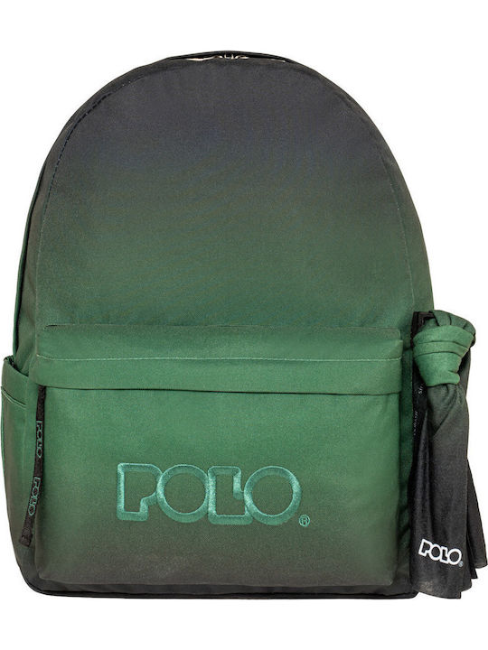 Polo Original Scarf School Backpack Junior High-High School With Water Bottle Holder Green 20 Litre 30 x 21 x 42 cm 2026