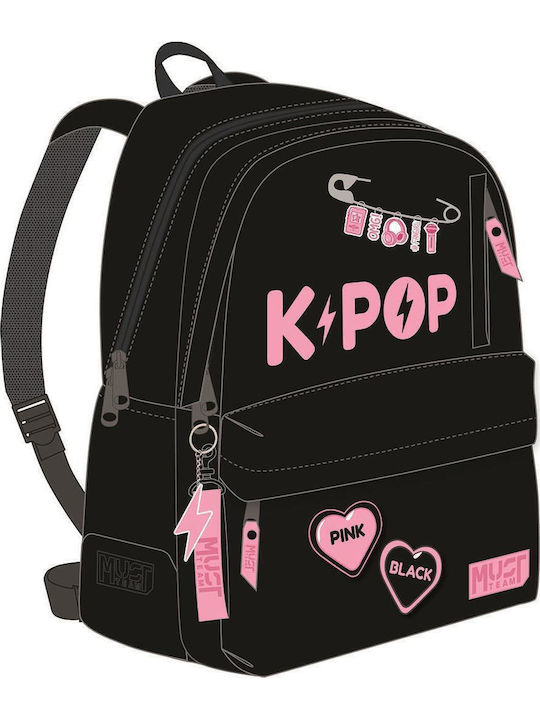 Must Team K-pop School Backpack Elementary With Water Bottle Holder K-pop 25 Litre 32 x 19 x 42 cm 2026