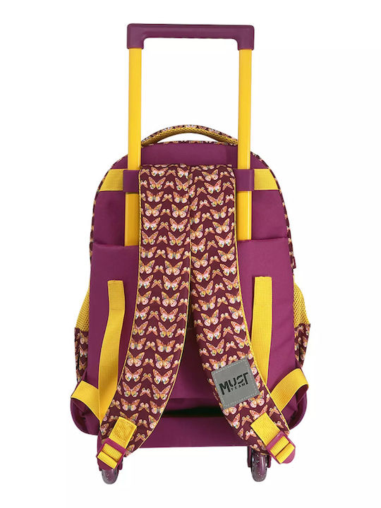 Must Team School Trolley Bag Elementary Butterfly Follow Your Dreams 30L 34 x 20 x 44cm