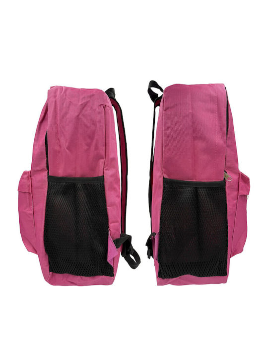 Justnote Kindergarten Backpack School Bag With Water Bottle Holder Fuchsia 31 x 13 x 41cm