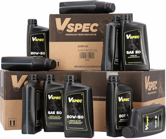 Vspec Simple Mineral Engine Oil 20W50 Harley Davidson '84 '23 B.t '86 '22 Xl Xr Mineral Motor Oil 1L Bottle