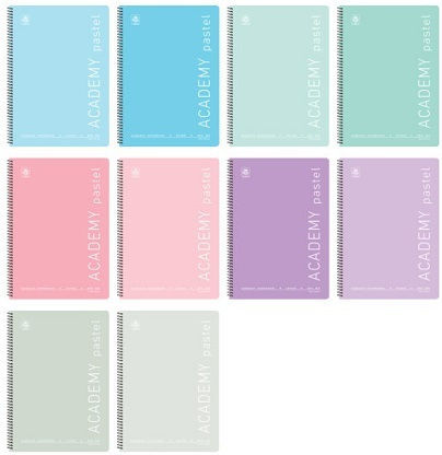 Typotrust Σπιράλ Τετράδιο Ριγέ Α4 3 Θεμάτων Pastel (Διάφορα Χρώματα)