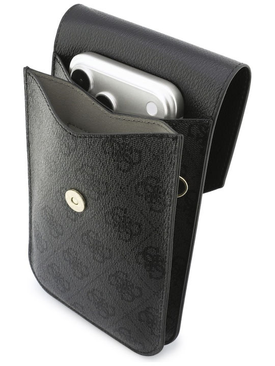 Leder Damen-Handytasche Schwarz