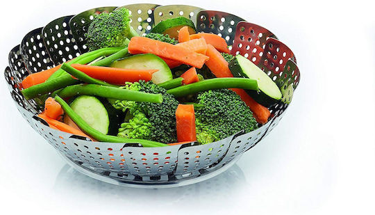 Adjustable Steaming Basket 23 Cm Stainless Steel Kitchen Craft
