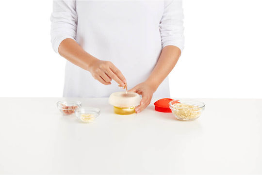 Gătitor de Ouă pentru Cuptorul cu Microunde Lekue 1009028 100 Ml 1 Ou Silicon de Platină Transparent Roșu