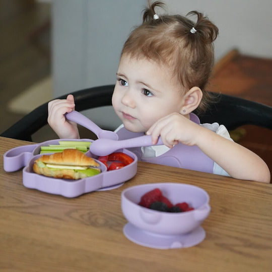 Melii Baby Löffel Set aus Silikon Blau 4 Stück