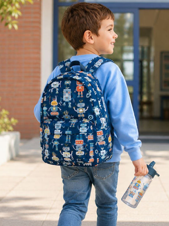 A Little Lovely Company Kindergarten School Backpack Blue 23.5 x 10 x 30cm