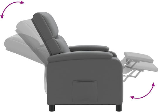 Relax Sessel Massage Grau 66x95x100cm