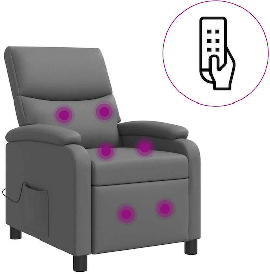Relax Sessel Massage Grau 66x95x100cm