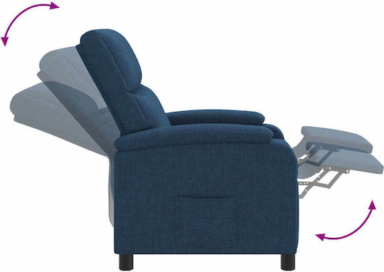 Πολυθρόνα Relax Massage Μπλε 66x95x100cm