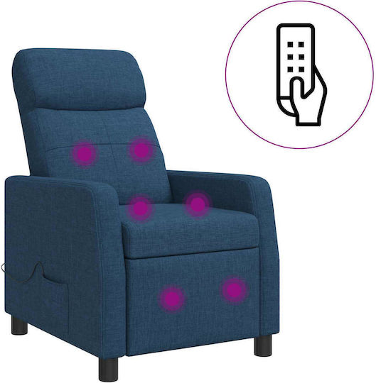 Scaun De Relax Masaj Albastru 66x95x100cm