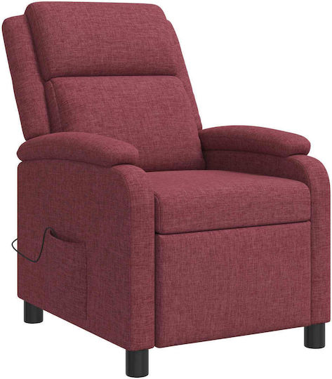 Πολυθρόνα Relax Massage Κόκκινο 66x95x100cm