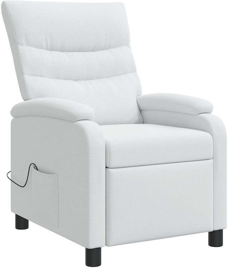 Relax Massage Armchair White 66x95x100cm