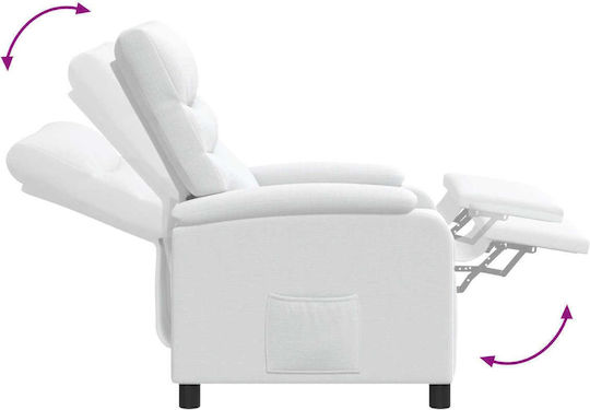 Relax Massage Armchair White 66x95x100cm