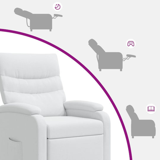 Relax Massage Armchair White 66x95x100cm