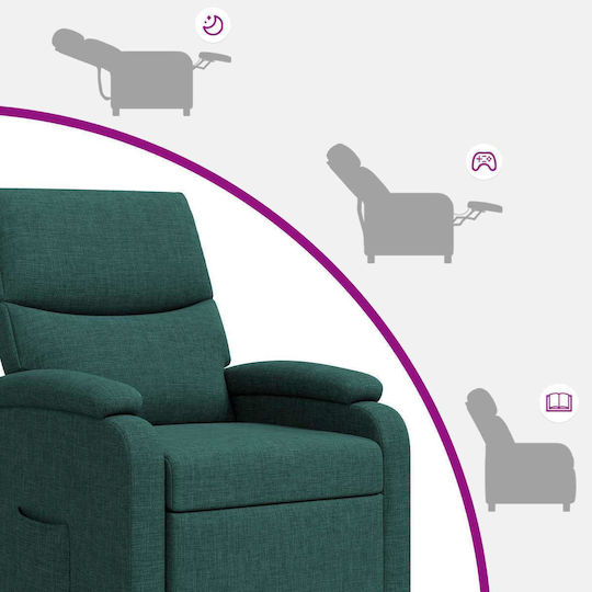 Πολυθρόνα Relax Massage Σκούρο Πράσινο 66x95x100cm